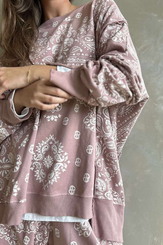 Bandana B Chill Sweatshirt Antique Rose